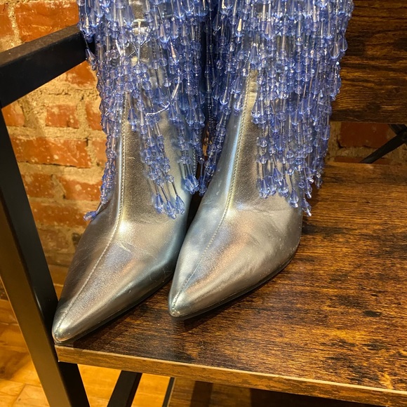 Knee -high, Jeffrey Campbell, Beaded Fringe Boots - Picture 2 of 5